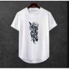 Erkek Ön Baskili T-shirt Plus Model